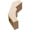 Ekena Millwork 5-inch W x 12-inch D x 16-inch H Monterey Rough Cedar Woodgrain TimberThane Knee Brace, Primed BRCUR05X12X16MONRCPR - alternate 4